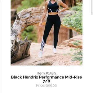 Zyia black Hendrix performance mid rise